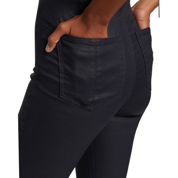 Rag & Bone navy high rise pull on skinny jeans - Picture 4 of 9